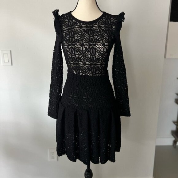 Maje Black Lace Dress - Picture 4 of 16